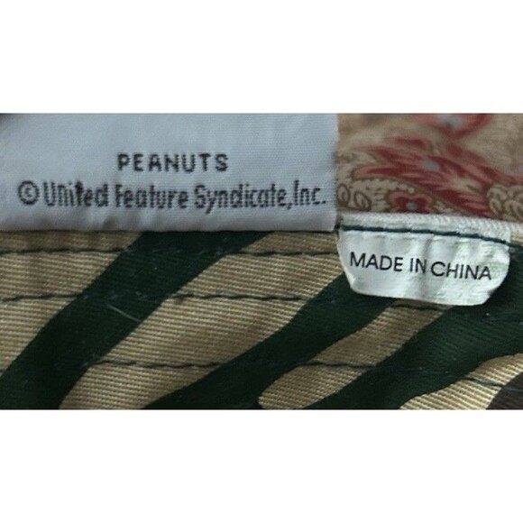 Knott’s Berry Farm Souvenir Peanuts Snoopy Woodstock Camping Visor Hat Camo Vtg - Picture 8 of 8